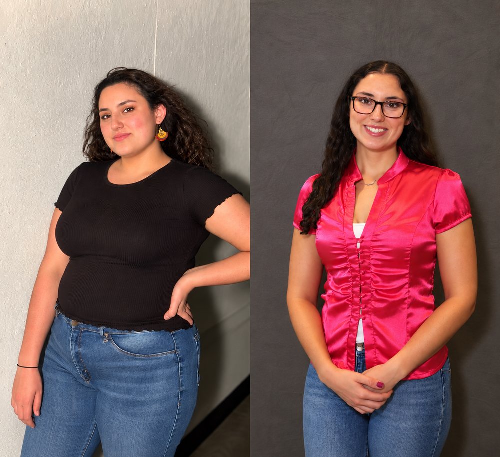 Reka before and after losing 105 pounds training at HASfit